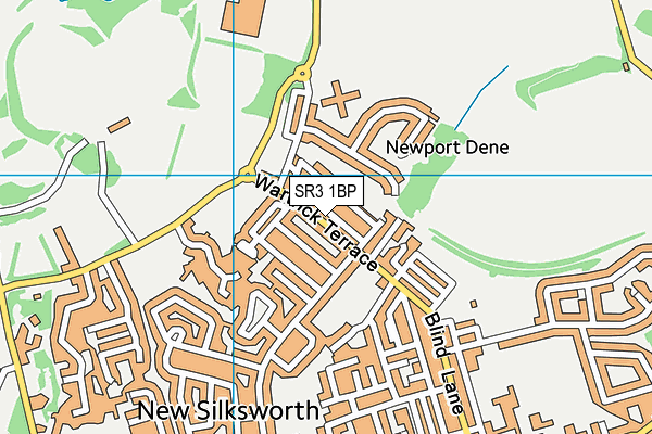SR3 1BP map - OS VectorMap District (Ordnance Survey)