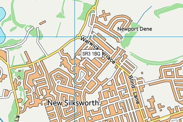 SR3 1BQ map - OS VectorMap District (Ordnance Survey)