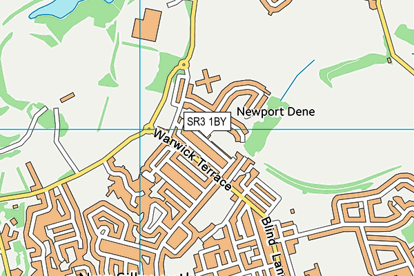 SR3 1BY map - OS VectorMap District (Ordnance Survey)