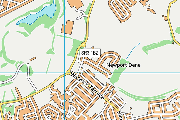 SR3 1BZ map - OS VectorMap District (Ordnance Survey)