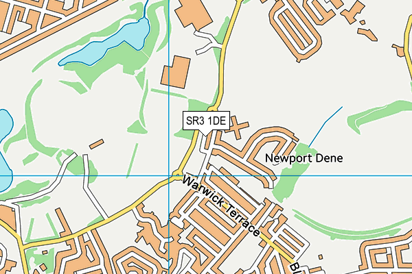 SR3 1DE map - OS VectorMap District (Ordnance Survey)