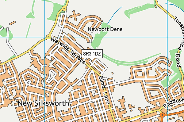 SR3 1DZ map - OS VectorMap District (Ordnance Survey)