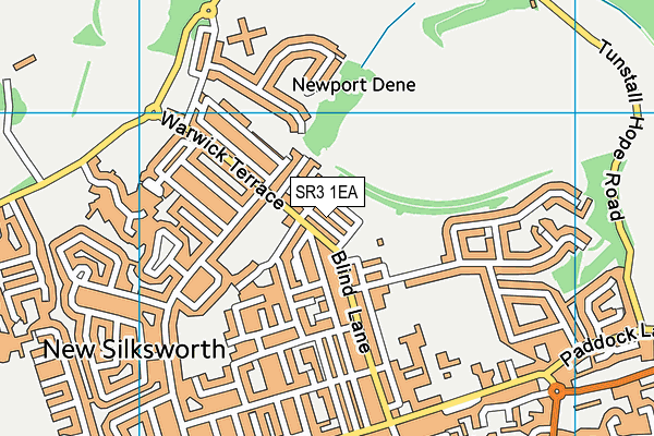 SR3 1EA map - OS VectorMap District (Ordnance Survey)