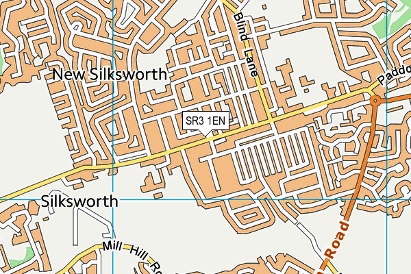 SR3 1EN map - OS VectorMap District (Ordnance Survey)