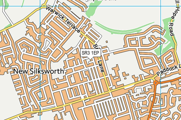 SR3 1EP map - OS VectorMap District (Ordnance Survey)