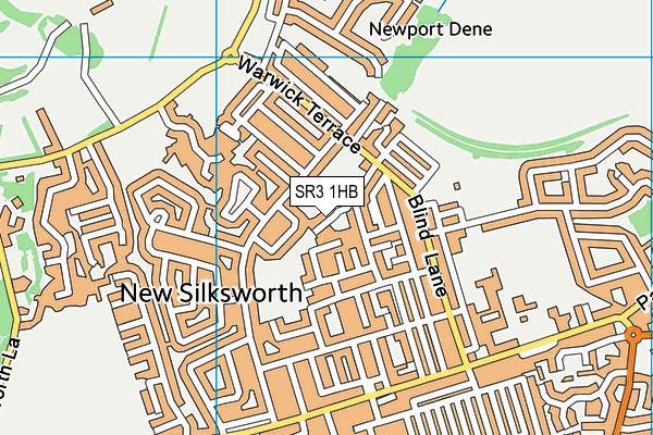 SR3 1HB map - OS VectorMap District (Ordnance Survey)