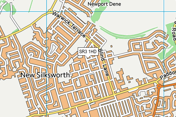 SR3 1HD map - OS VectorMap District (Ordnance Survey)