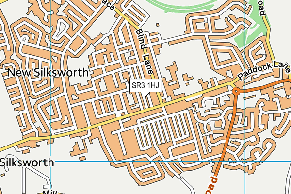 SR3 1HJ map - OS VectorMap District (Ordnance Survey)