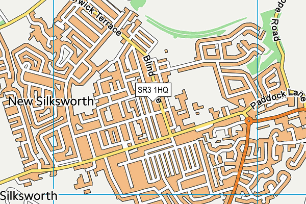 SR3 1HQ map - OS VectorMap District (Ordnance Survey)