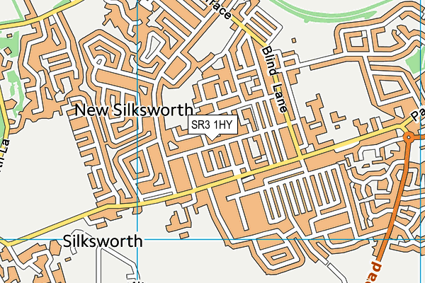 SR3 1HY map - OS VectorMap District (Ordnance Survey)
