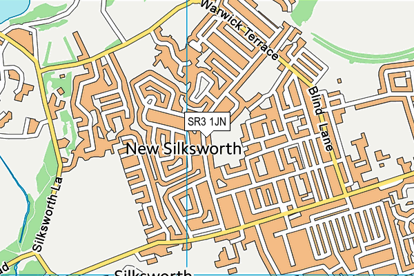 SR3 1JN map - OS VectorMap District (Ordnance Survey)