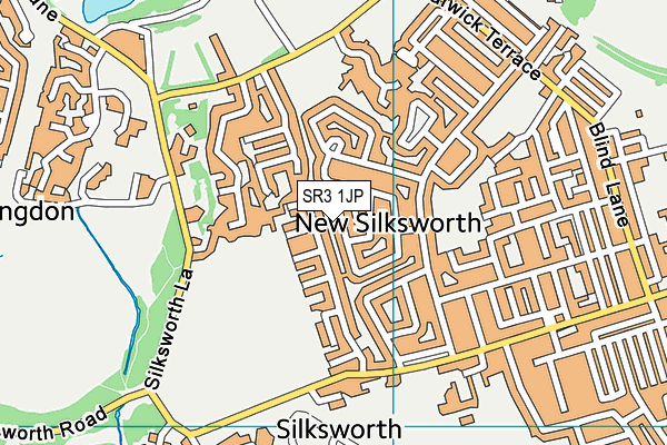 SR3 1JP map - OS VectorMap District (Ordnance Survey)