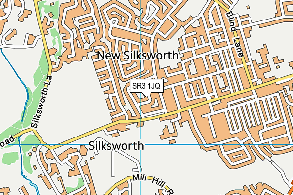 SR3 1JQ map - OS VectorMap District (Ordnance Survey)