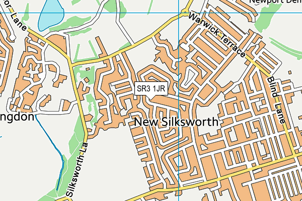 SR3 1JR map - OS VectorMap District (Ordnance Survey)