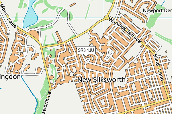 SR3 1JU map - OS VectorMap District (Ordnance Survey)