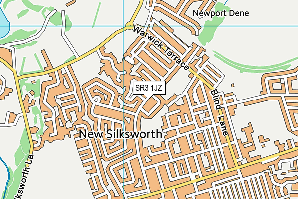 SR3 1JZ map - OS VectorMap District (Ordnance Survey)