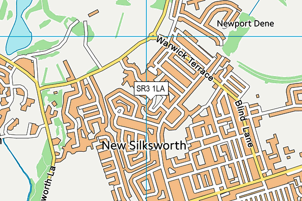 SR3 1LA map - OS VectorMap District (Ordnance Survey)