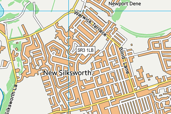 SR3 1LB map - OS VectorMap District (Ordnance Survey)