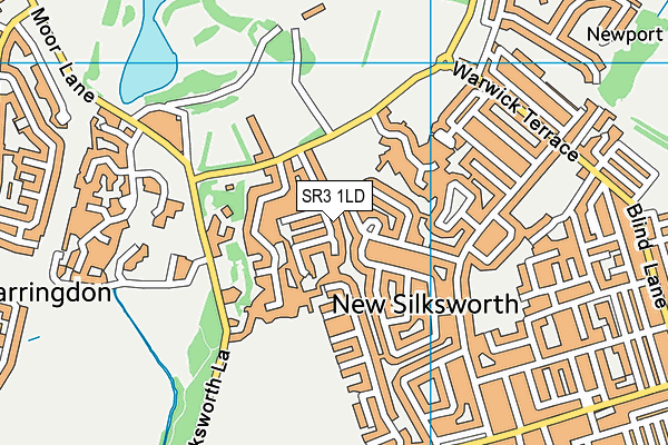 SR3 1LD map - OS VectorMap District (Ordnance Survey)