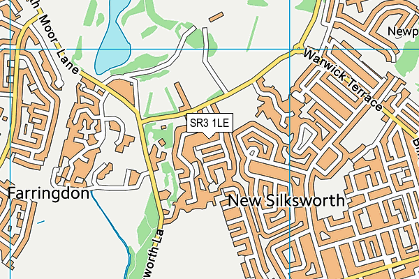 SR3 1LE map - OS VectorMap District (Ordnance Survey)