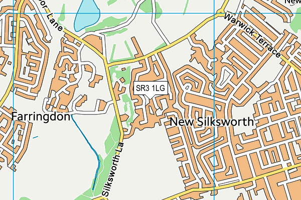 SR3 1LG map - OS VectorMap District (Ordnance Survey)