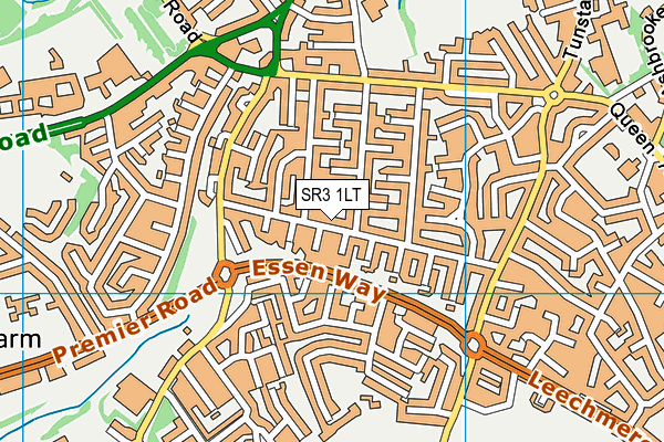 SR3 1LT map - OS VectorMap District (Ordnance Survey)