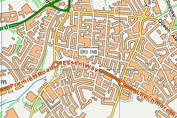 SR3 1NB map - OS VectorMap District (Ordnance Survey)