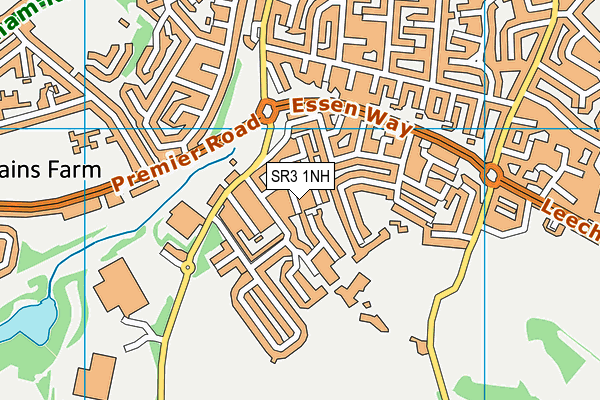 SR3 1NH map - OS VectorMap District (Ordnance Survey)