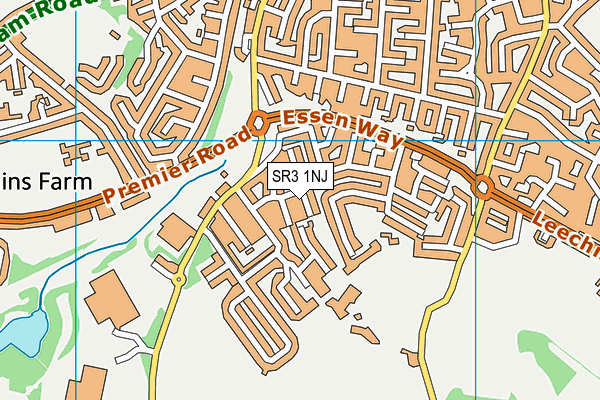 SR3 1NJ map - OS VectorMap District (Ordnance Survey)