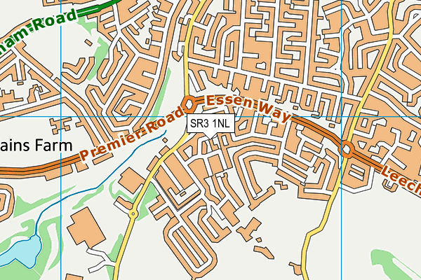 SR3 1NL map - OS VectorMap District (Ordnance Survey)