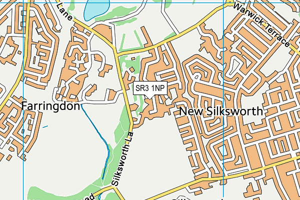 SR3 1NP map - OS VectorMap District (Ordnance Survey)