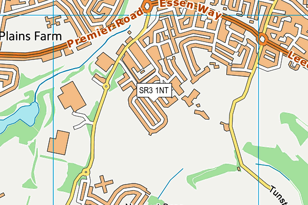 SR3 1NT map - OS VectorMap District (Ordnance Survey)