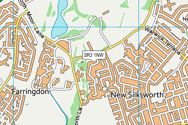 SR3 1NW map - OS VectorMap District (Ordnance Survey)