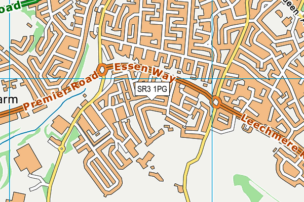 SR3 1PG map - OS VectorMap District (Ordnance Survey)