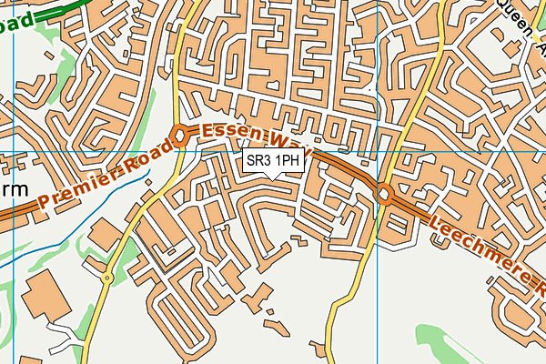 SR3 1PH map - OS VectorMap District (Ordnance Survey)