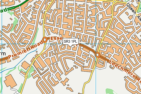 SR3 1PL map - OS VectorMap District (Ordnance Survey)