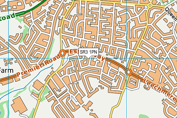SR3 1PN map - OS VectorMap District (Ordnance Survey)