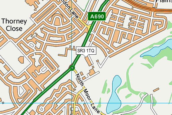 SR3 1TQ map - OS VectorMap District (Ordnance Survey)