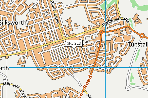 SR3 2ED map - OS VectorMap District (Ordnance Survey)