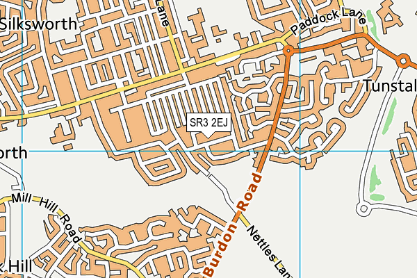 SR3 2EJ map - OS VectorMap District (Ordnance Survey)