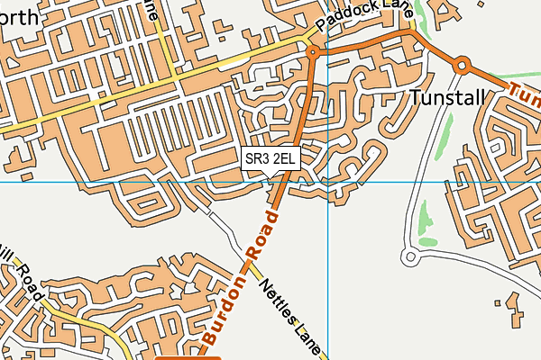 SR3 2EL map - OS VectorMap District (Ordnance Survey)