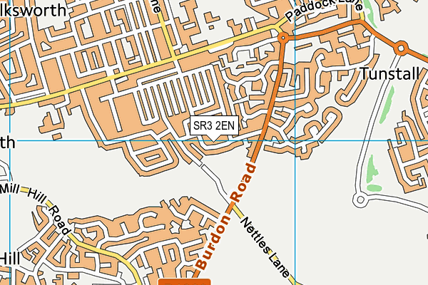 SR3 2EN map - OS VectorMap District (Ordnance Survey)