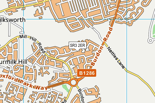 SR3 2ER map - OS VectorMap District (Ordnance Survey)