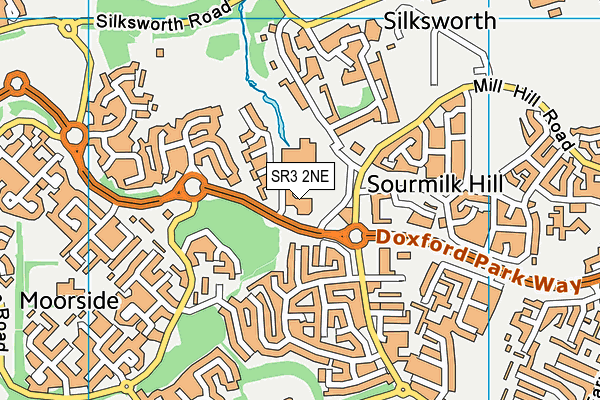 SR3 2NE map - OS VectorMap District (Ordnance Survey)