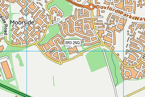 Portland Academy map (SR3 2NQ) - OS VectorMap District (Ordnance Survey)