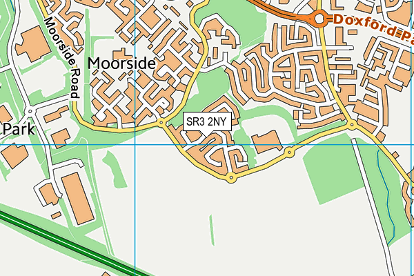 SR3 2NY map - OS VectorMap District (Ordnance Survey)