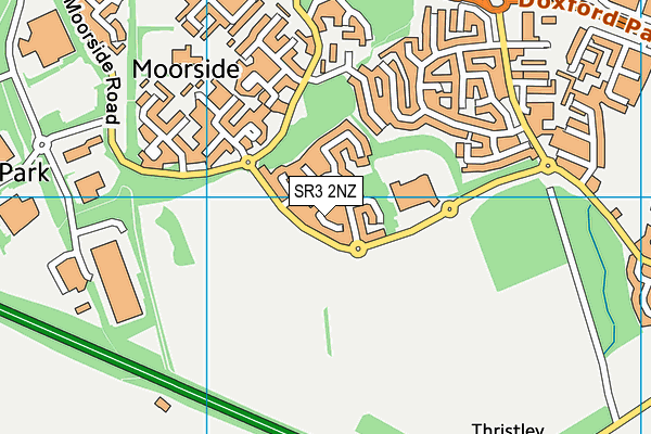 SR3 2NZ map - OS VectorMap District (Ordnance Survey)