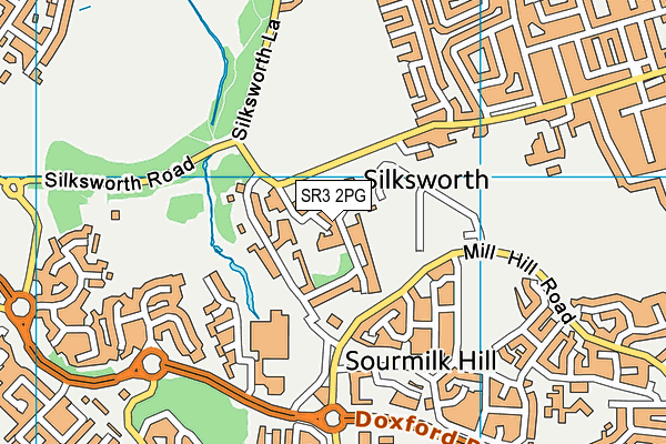 SR3 2PG map - OS VectorMap District (Ordnance Survey)