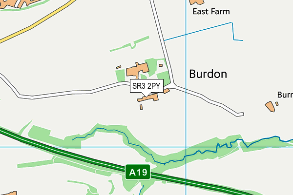 SR3 2PY map - OS VectorMap District (Ordnance Survey)