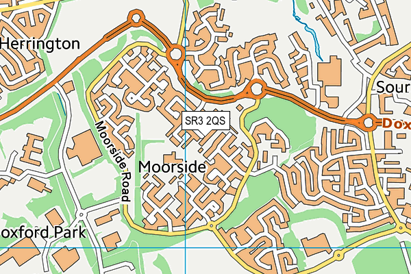 SR3 2QS map - OS VectorMap District (Ordnance Survey)